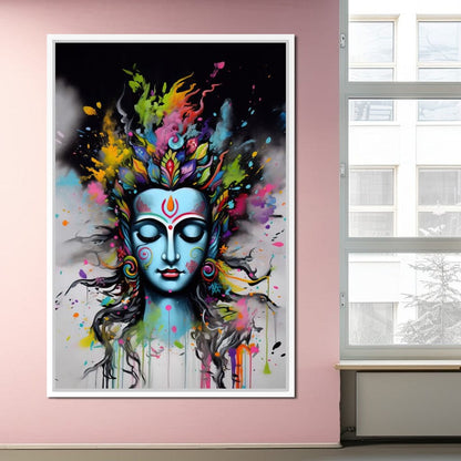 Heavenly Shiva Canvas Wall Art
