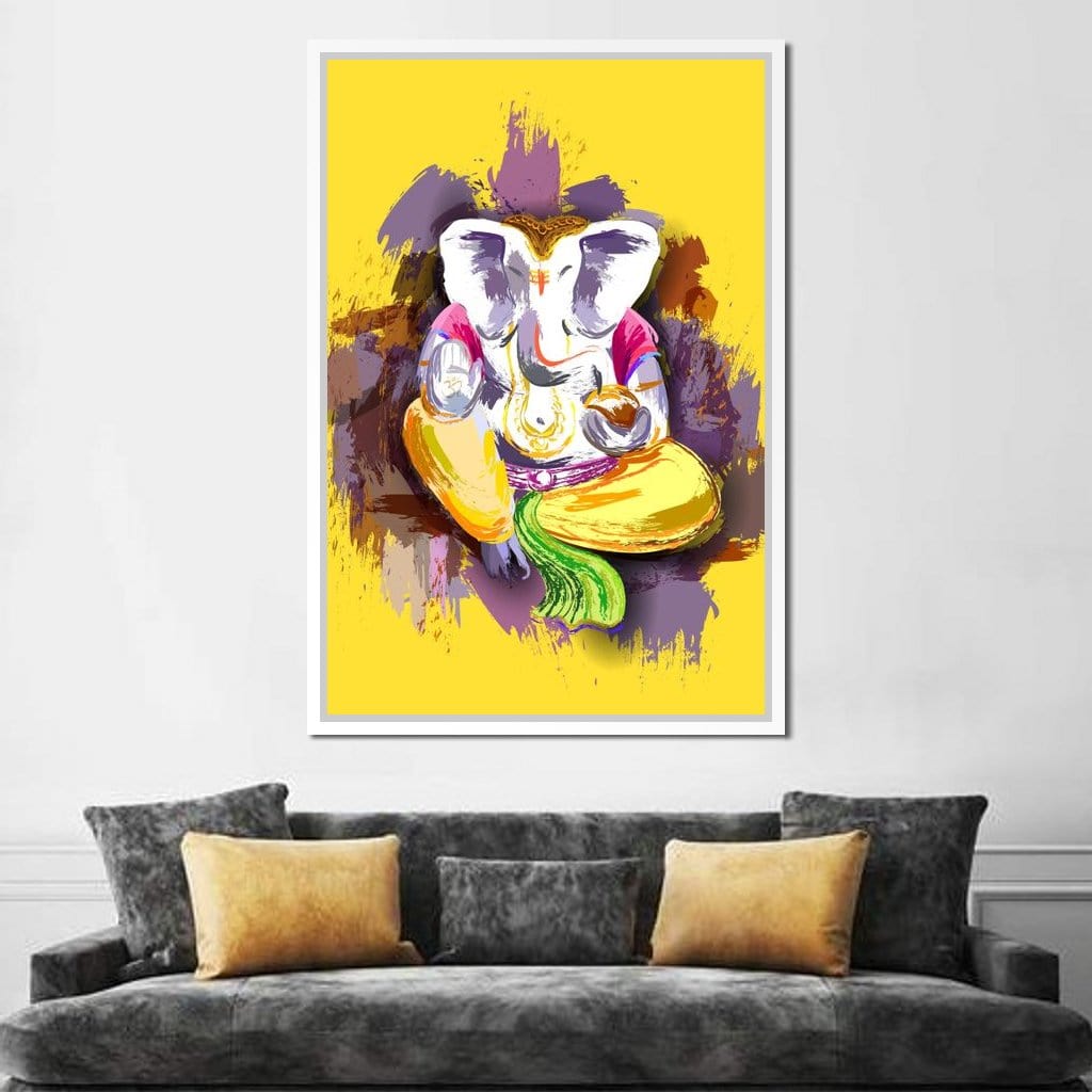 Jai Shree Ganesh Canvas Wall Art