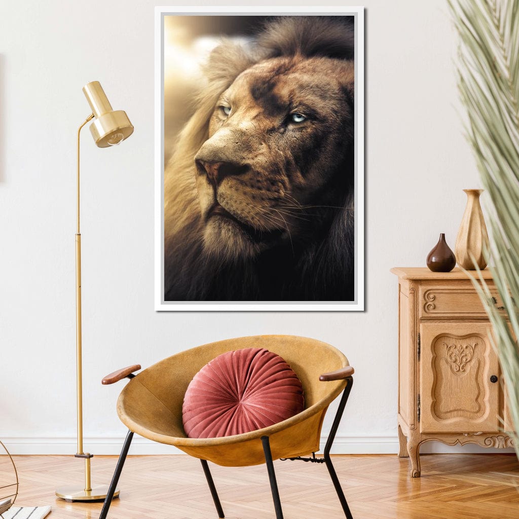 Lion Boss Canvas Wall Art