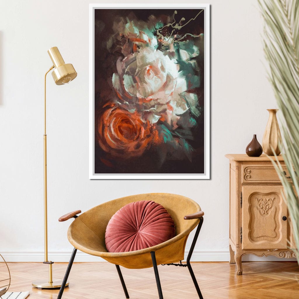 Bouquet of Roses Canvas Wall Art