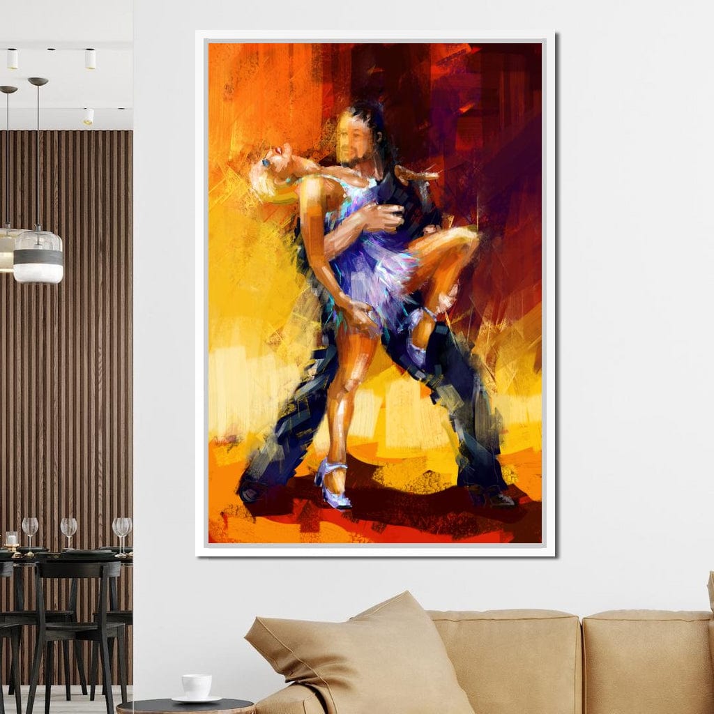 Rumba Dancers Canvas Wall Art