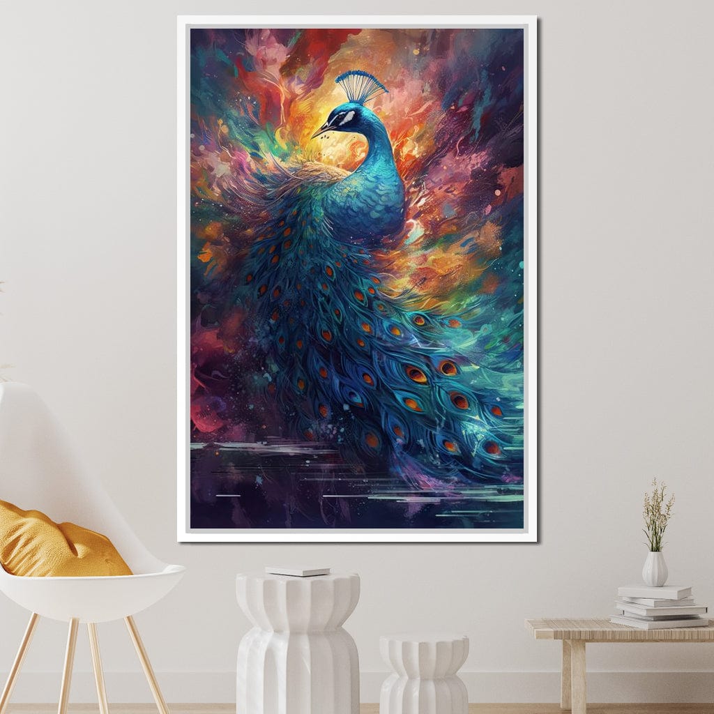 Sacred Peacock Canvas Wall Art