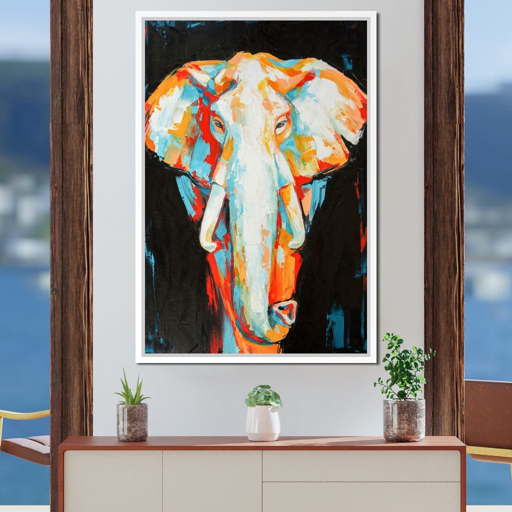 Elephant v2 Canvas Wall Art