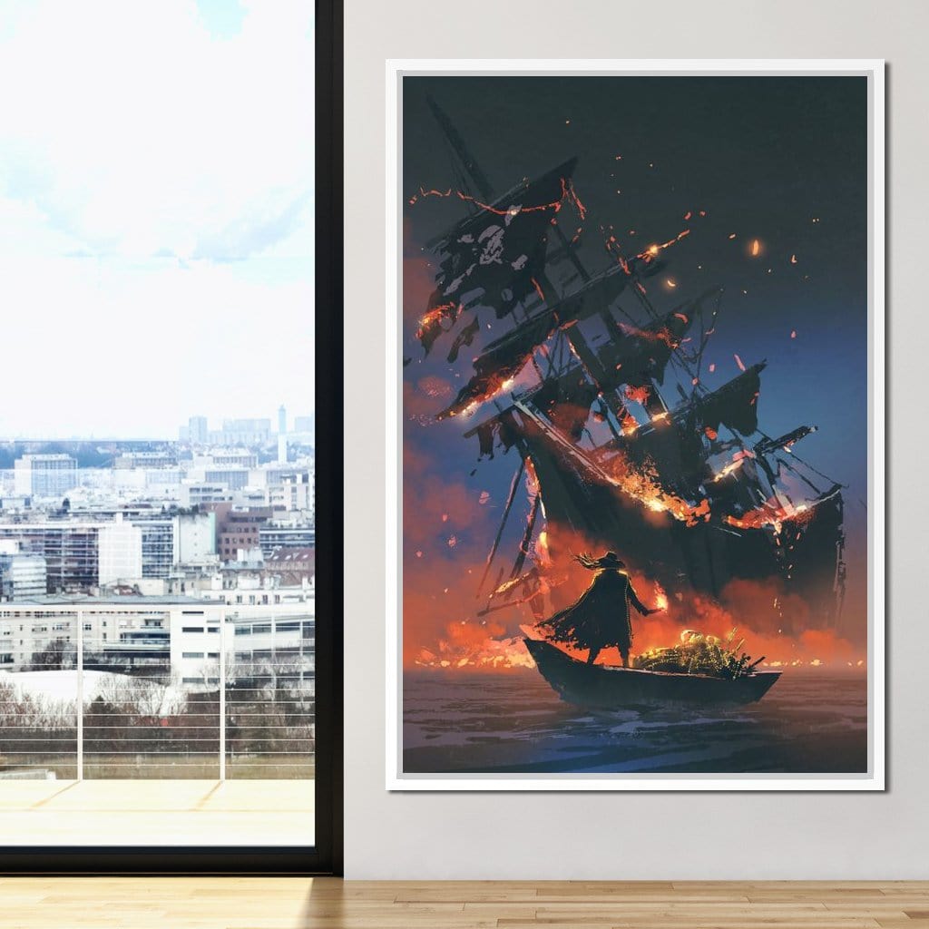Stealing The Treasure Canvas Wall Art