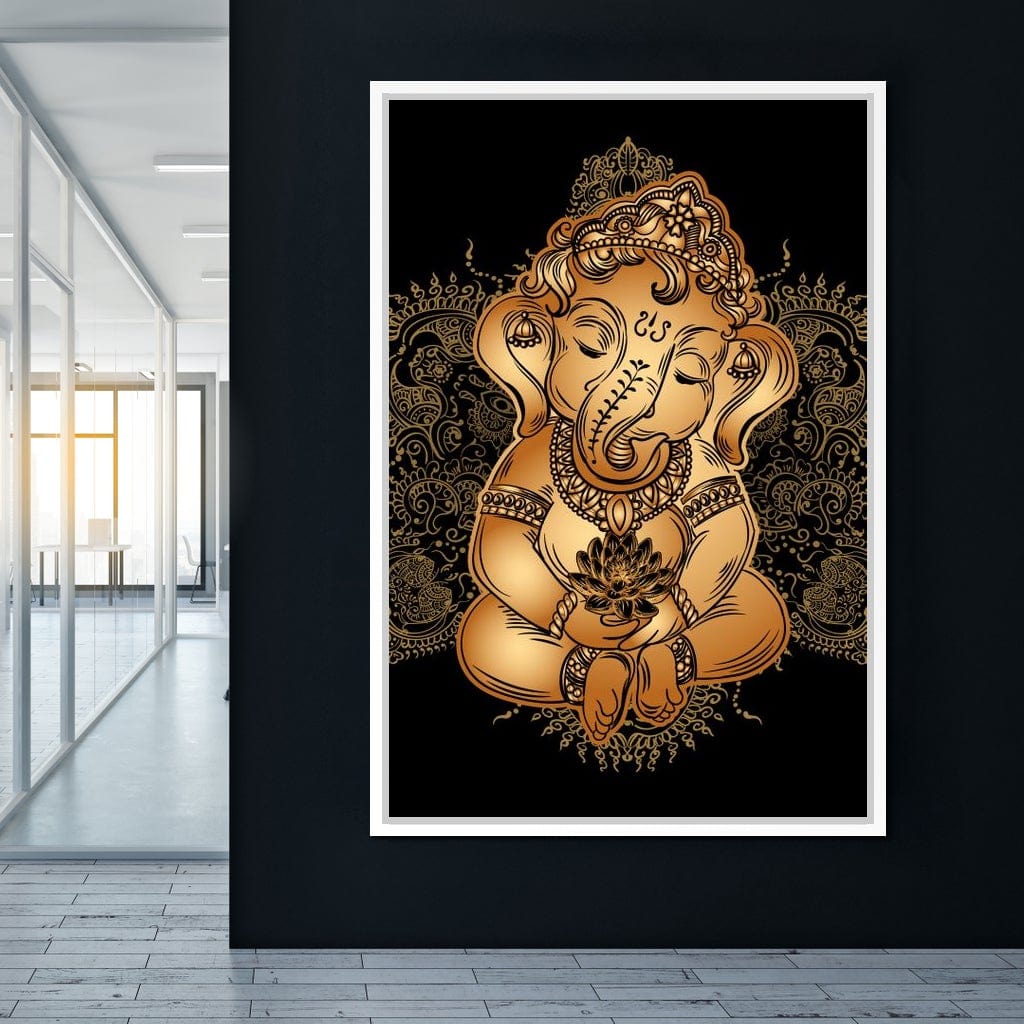 Baby Ganesh Canvas Wall Art
