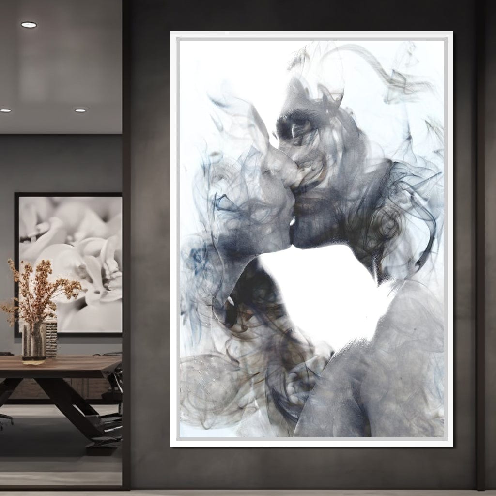 Romantic Kiss Canvas Wall Art