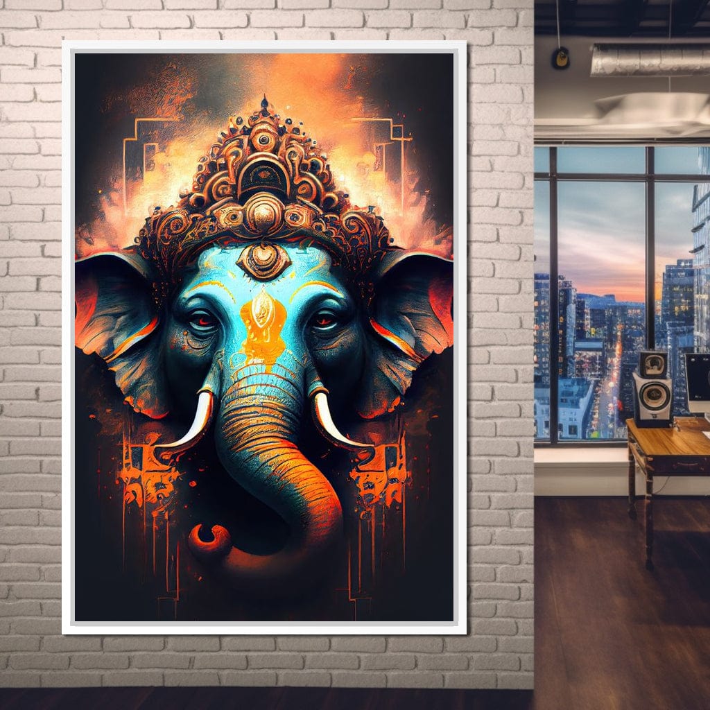 Ganesha's Strength Canvas Wall Art