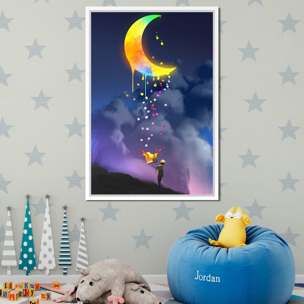 Moon Gift Canvas Wall Art