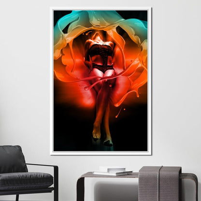 Color of Seduction Canvas Wall Art