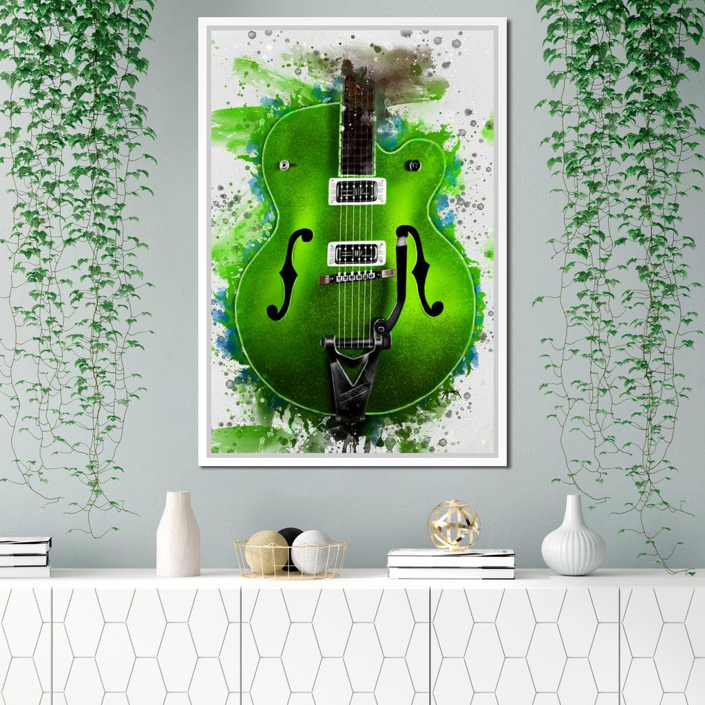 Brian Setzer's Guitar Canvas Wall Art