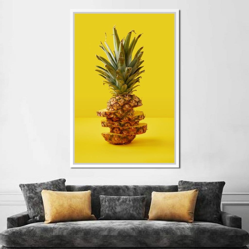 Sliced Pineapple Canvas Wall Art
