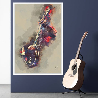 James Hetfield's Electric Guitar Canvas Wall Art
