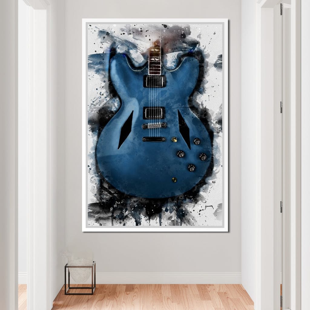 Dave Grohl's Electric Guitar Canvas Wall Art