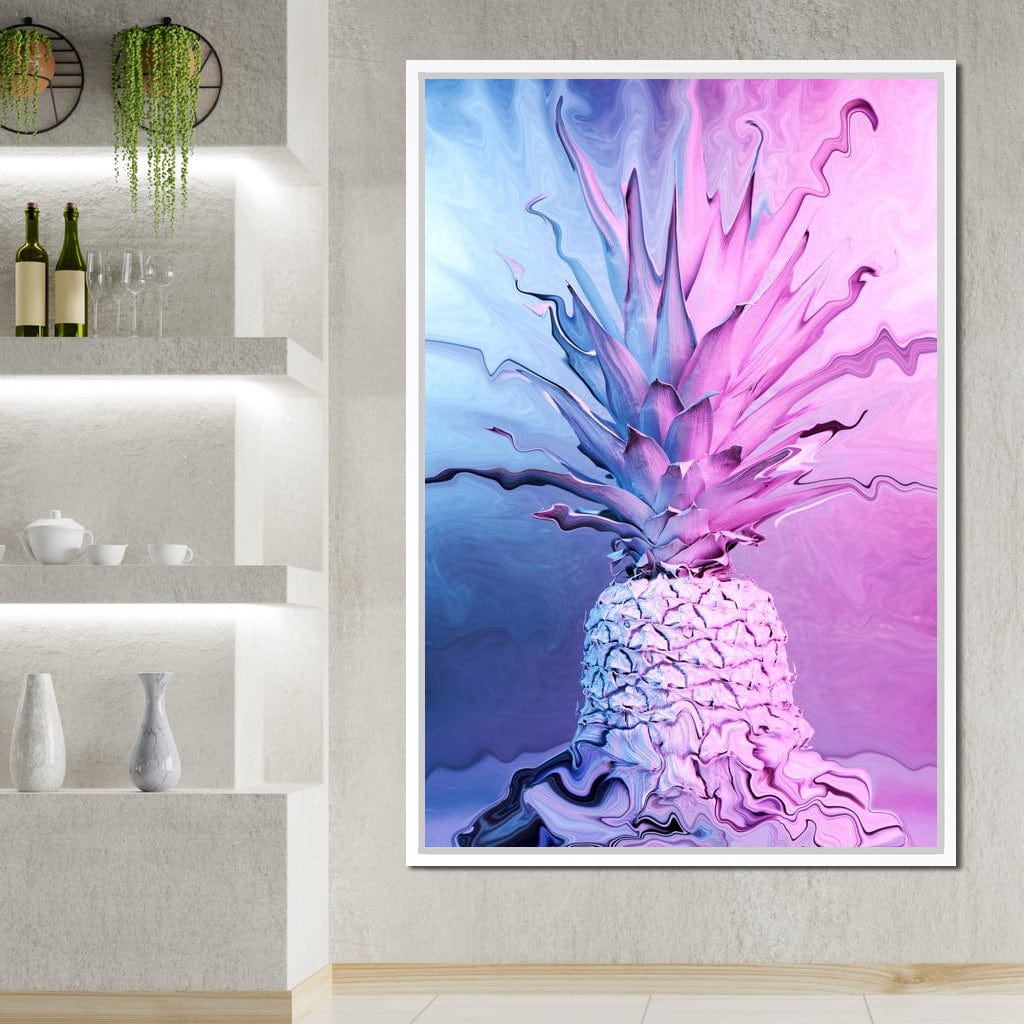 Psychedelic Pineapple Canvas Wall Art