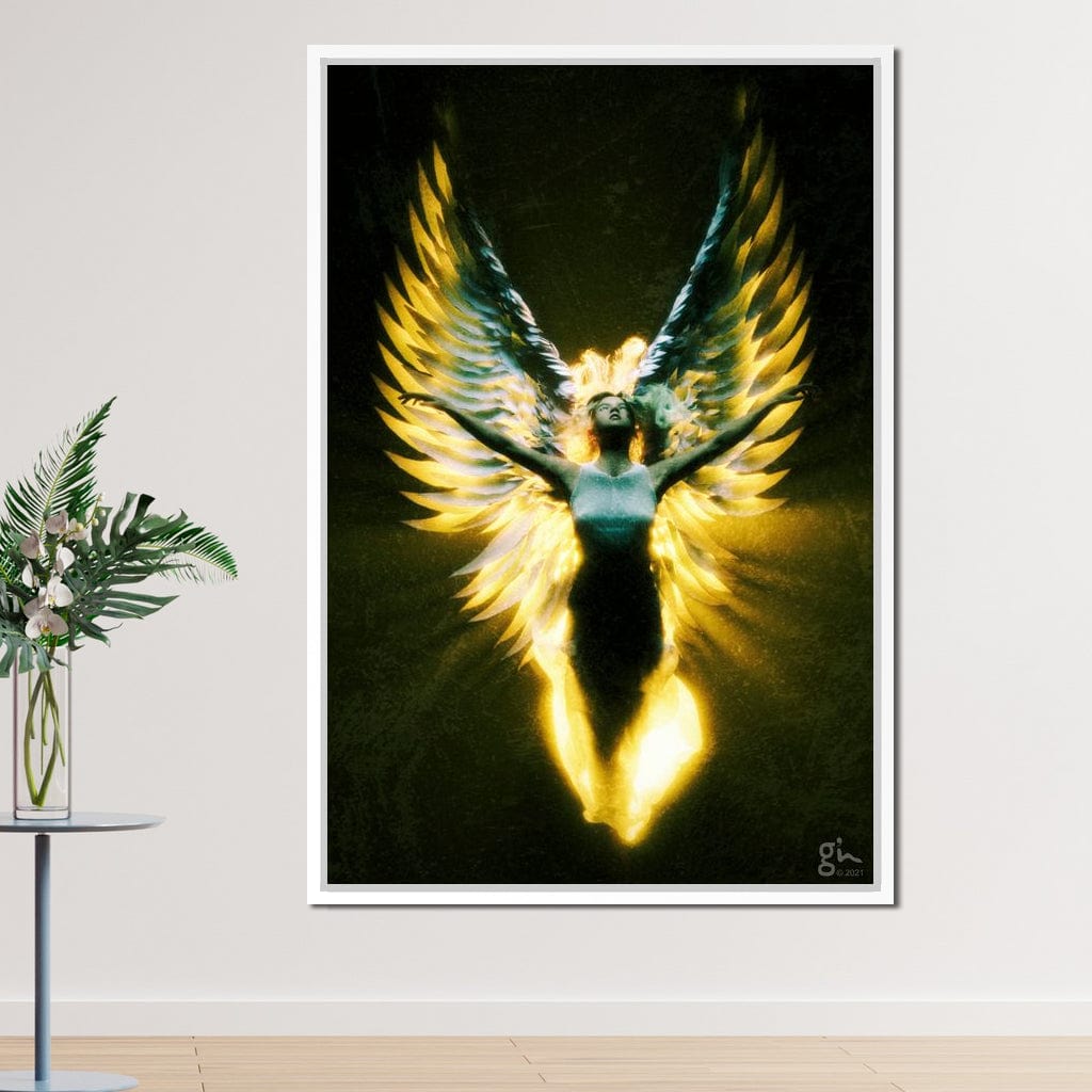 Angel Wings in Awe - G'n Art Canvas Wall Art
