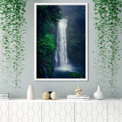 Waterfall in Costa Rica Canvas Wall Art