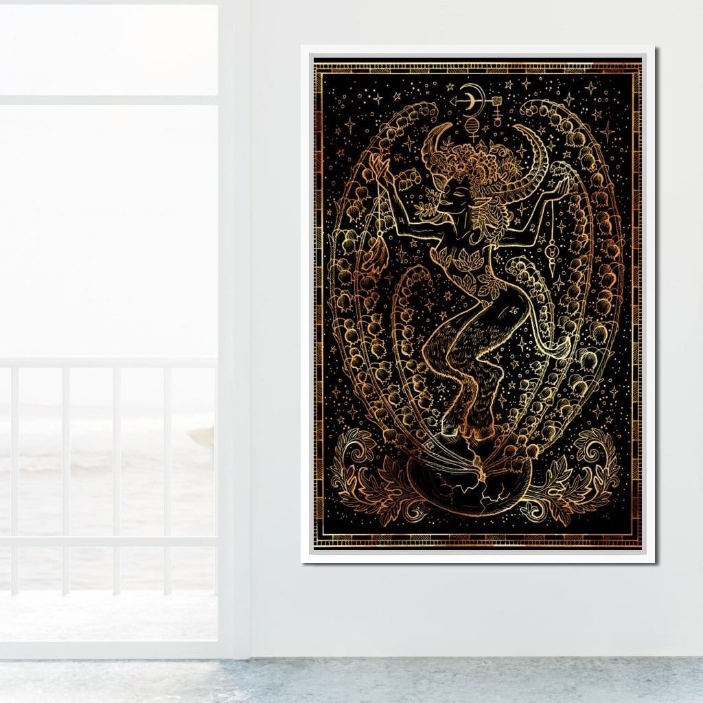 Zodiac sign Taurus Canvas Wall Art