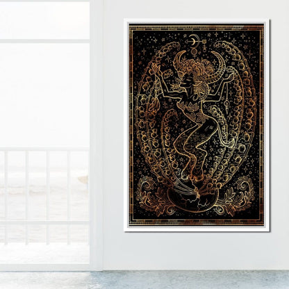 Zodiac sign Taurus Canvas Wall Art
