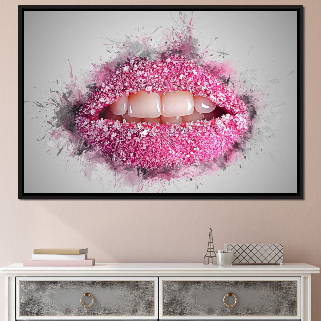 Sugar Lips Canvas Wall Art