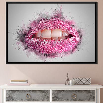 Sugar Lips Canvas Wall Art