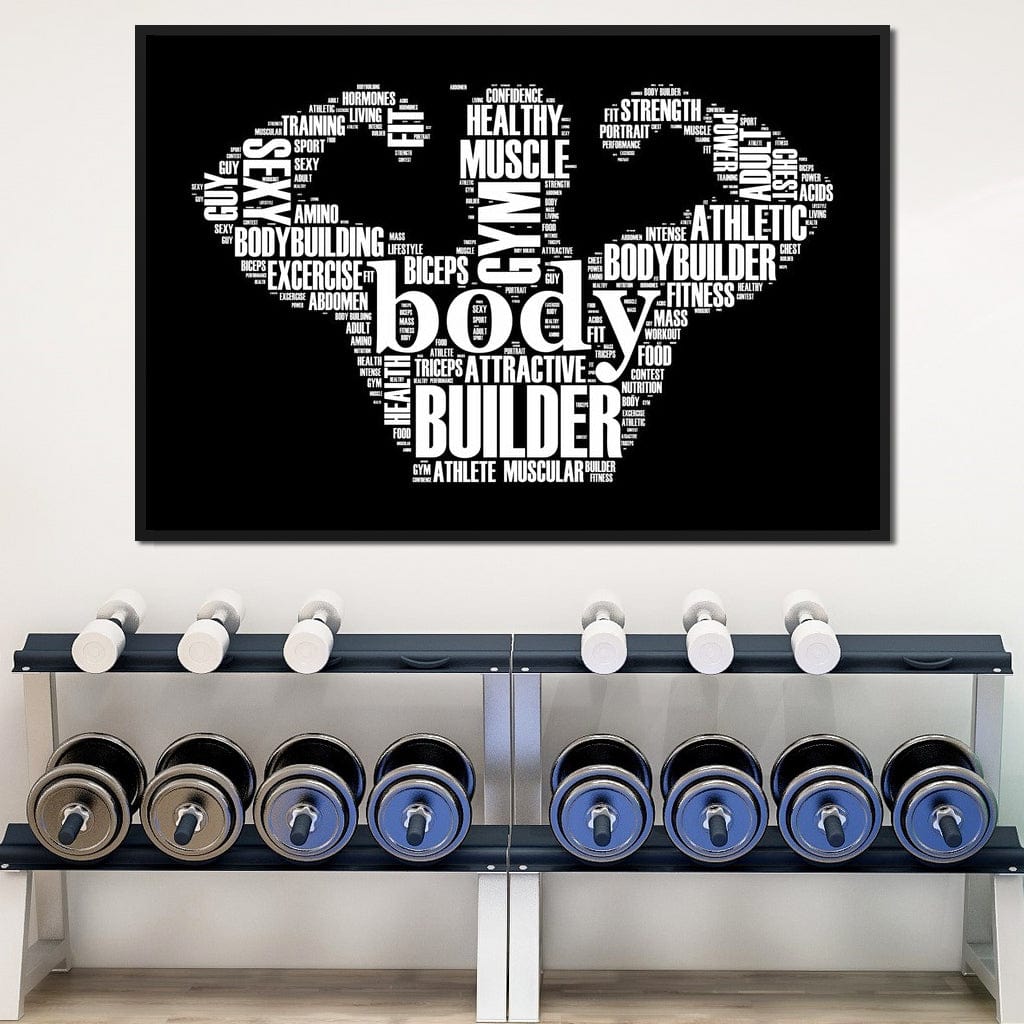 Body Builder Canvas Wall Art