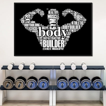 Body Builder Canvas Wall Art