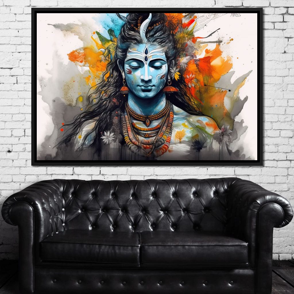Serene Shiva Canvas Wall Art