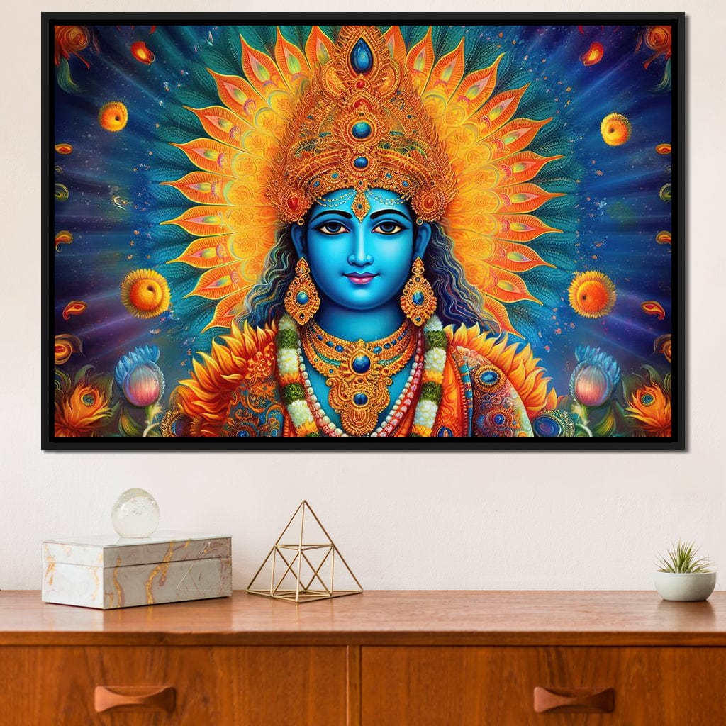 Vishnu's Aura Canvas Wall Art