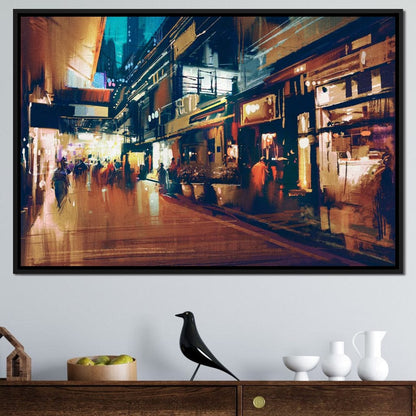 City Market Canvas Wall Art