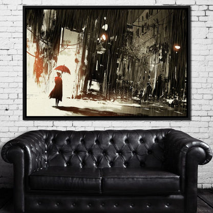 Halelis Rainy Day Canvas Wall Art