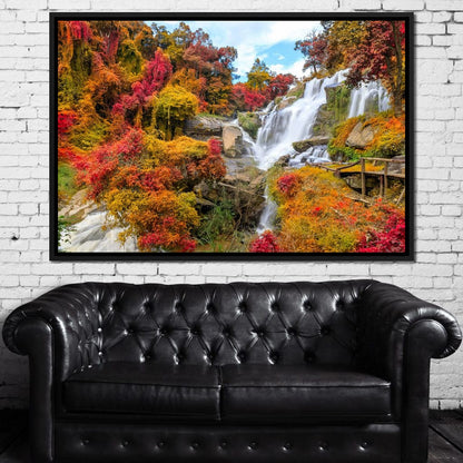 Mae Klang Waterfall Canvas Wall Art