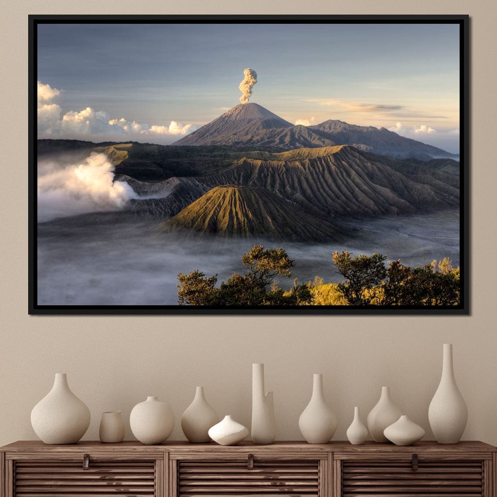 Bromo Volcano Canvas Wall Art