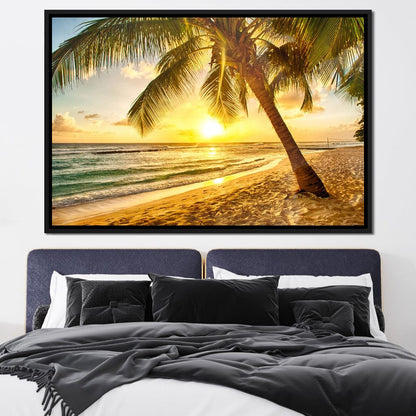 Barbados Beach Canvas Wall Art