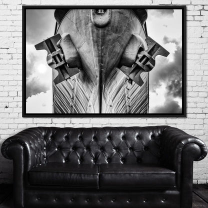 WWII Battleship Canvas Wall Art