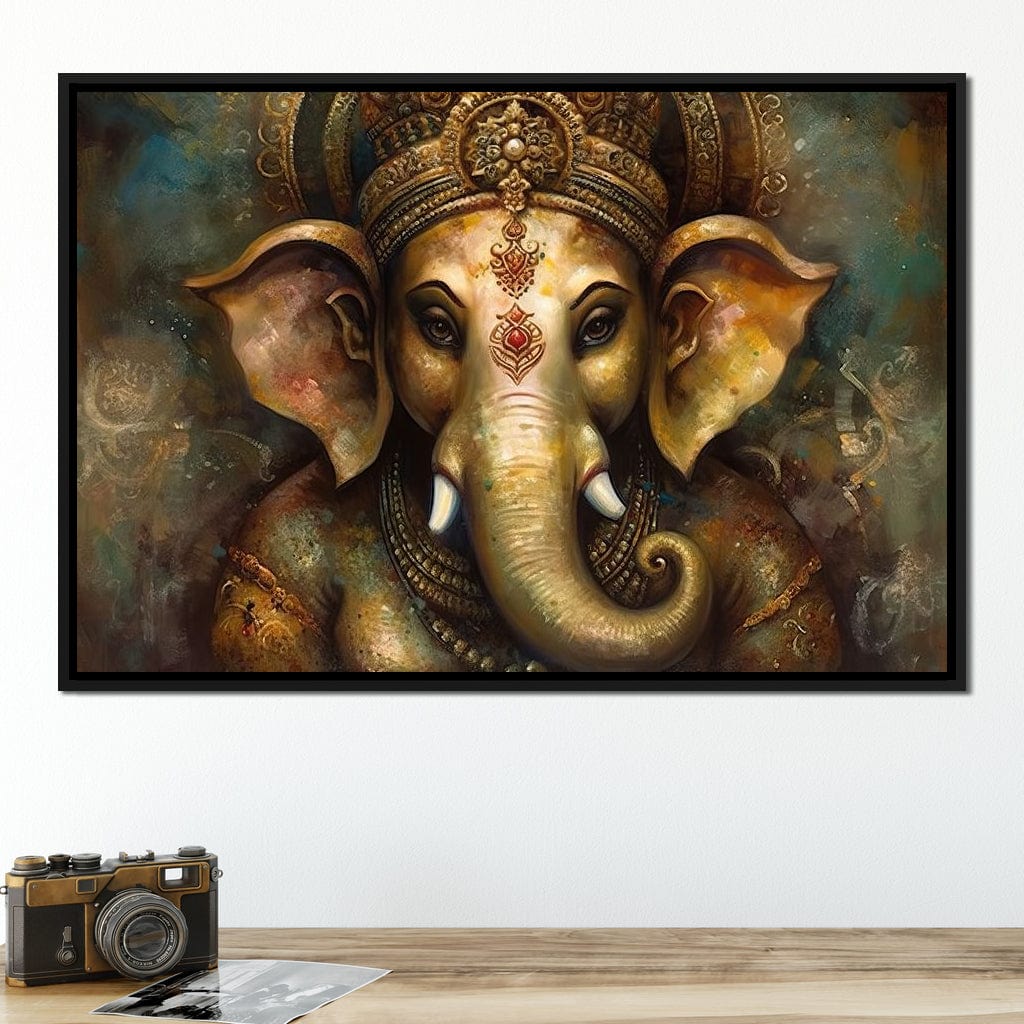 Ganesha's Intelligence Canvas Wall Art