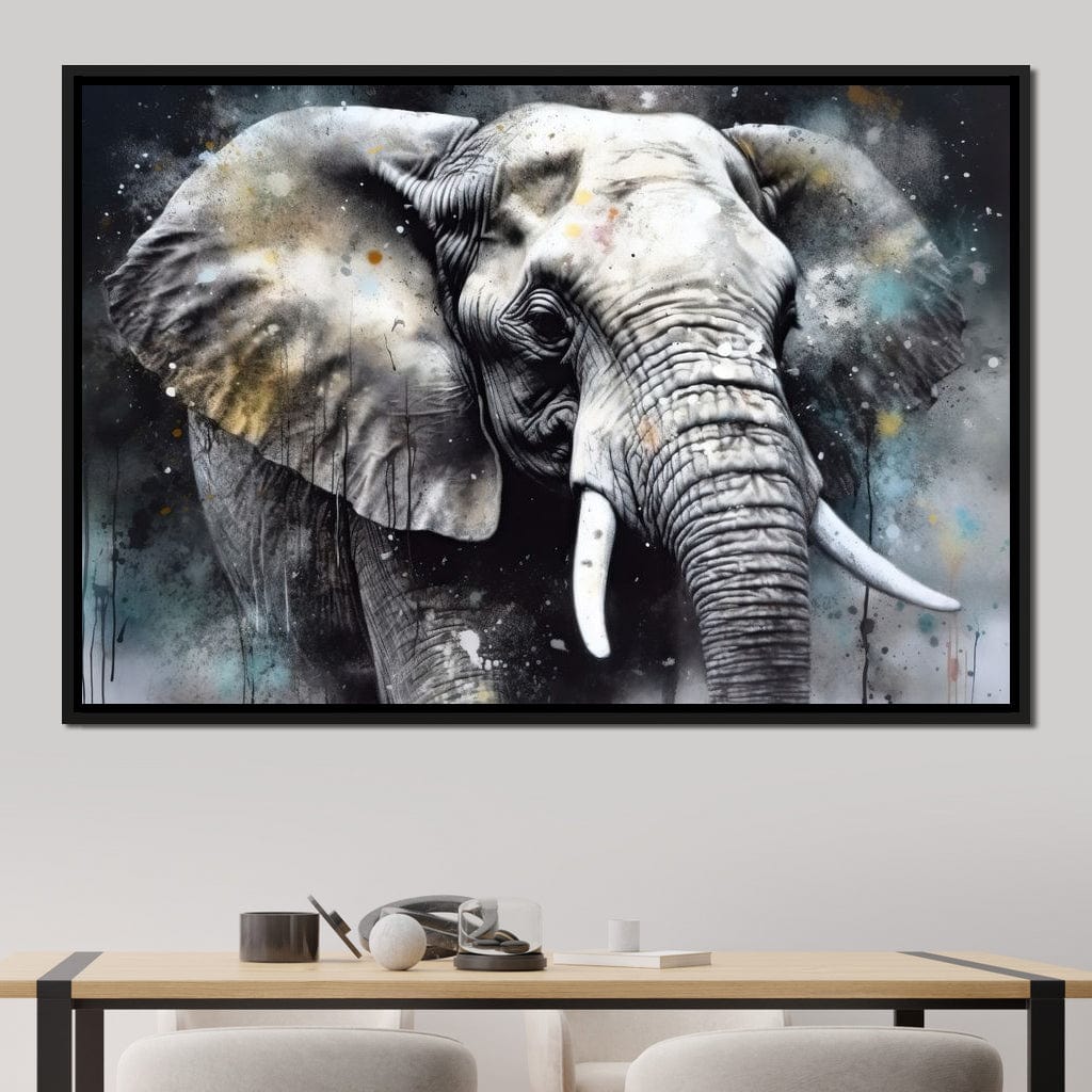 Urban Jungle: Elephant Canvas Wall Art