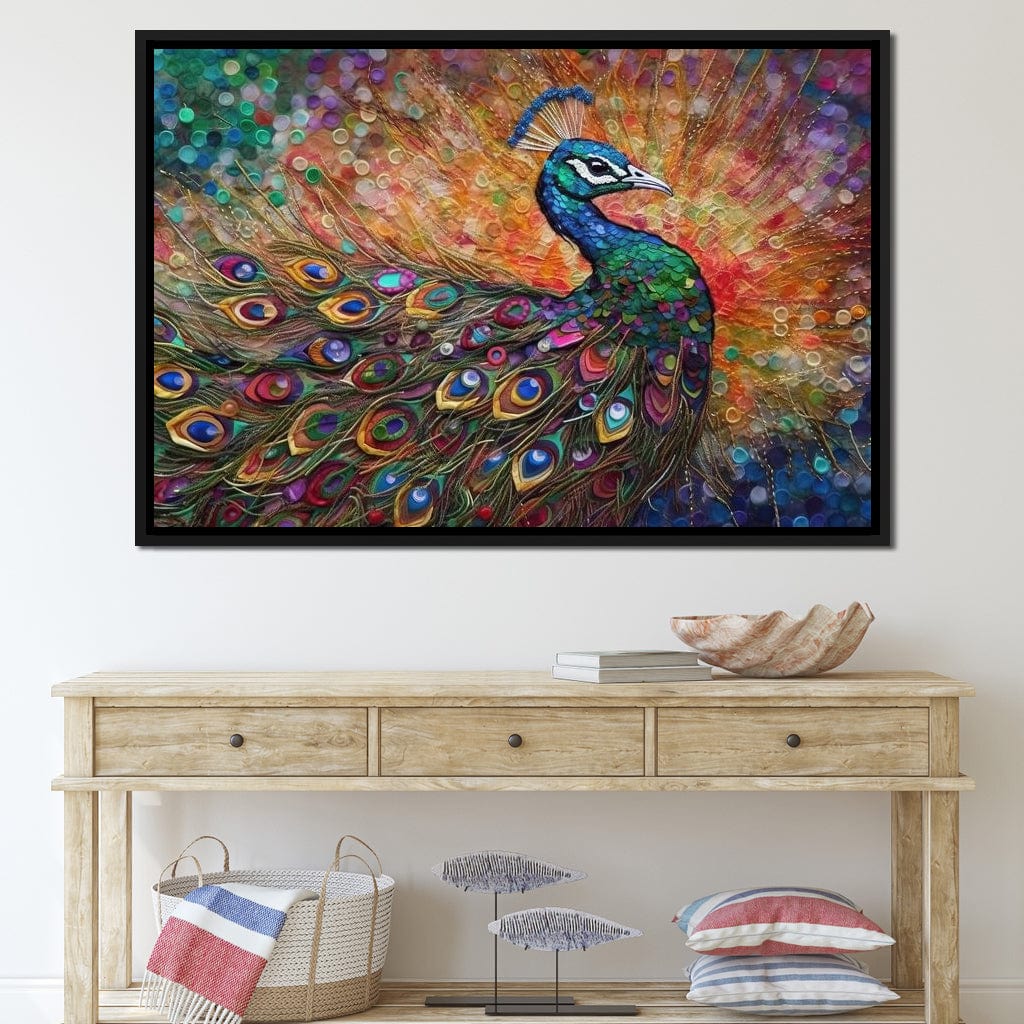 Peacock Fantasy Canvas Wall Art