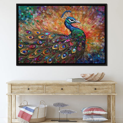 Peacock Fantasy Canvas Wall Art
