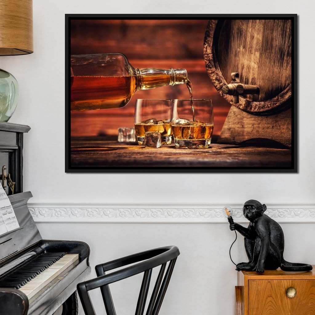 Whiskey Night Canvas Wall Art
