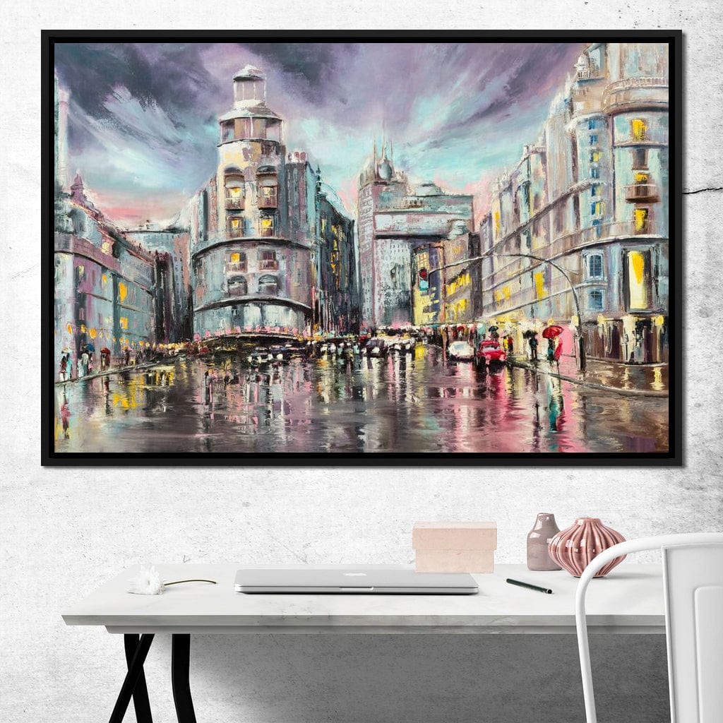 Avenue de Paris Canvas Wall Art