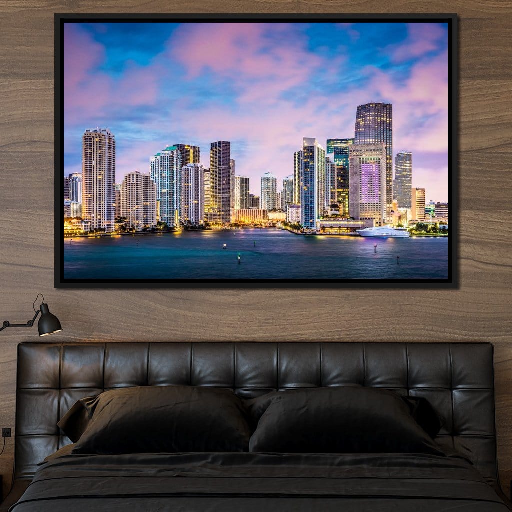 Downtown Miami Canvas Wall Art
