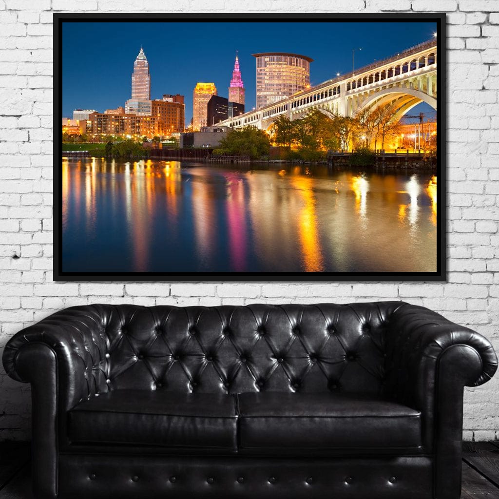 Cleveland Skyline Canvas Wall Art
