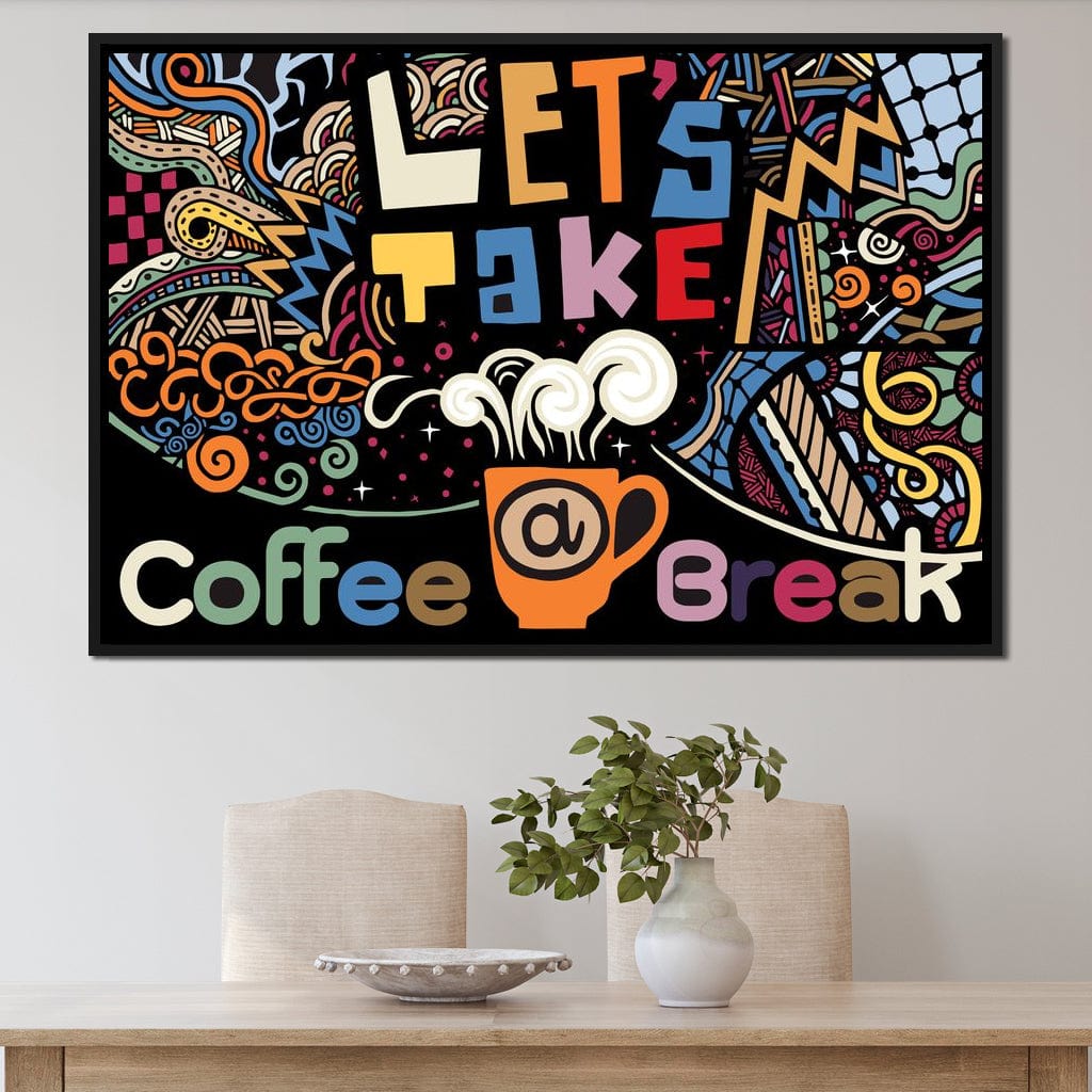 Coffee Break Canvas Wall Art