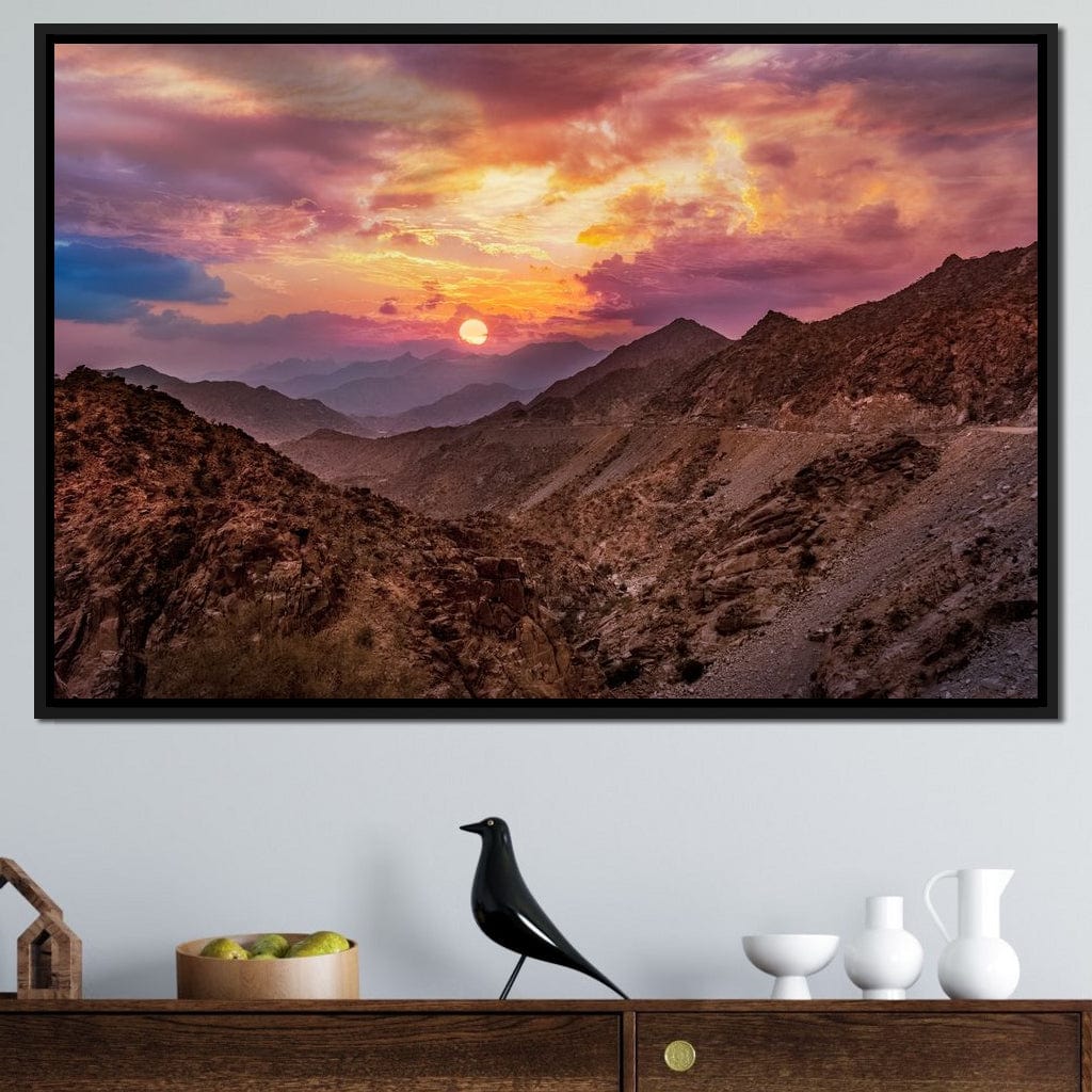 Desert Mountains Canvas Wall Art