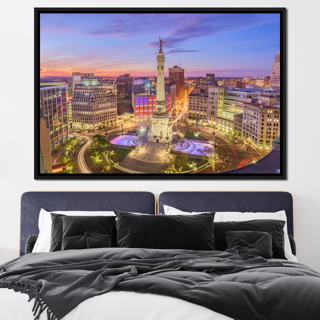 Indianapolis Skyline Canvas Wall Art