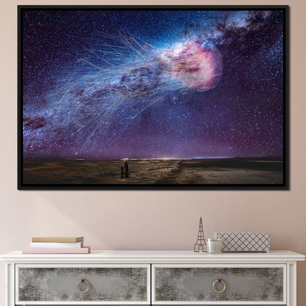 Cosmic Jellyfish Galaxy - KitConcepts Canvas Wall Art