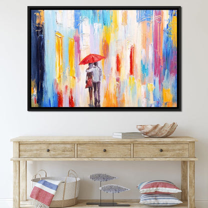 Romantic Rain Canvas Wall Art