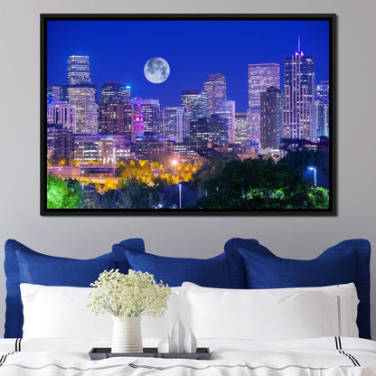 Denver Skyline Canvas Wall Art
