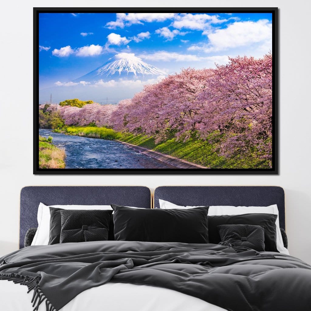 Cherry Blossoms in Japan Canvas Wall Art