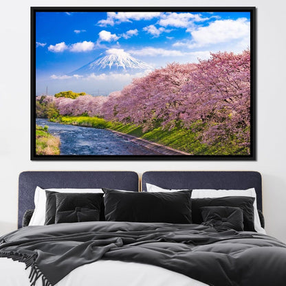 Cherry Blossoms in Japan Canvas Wall Art